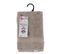 Lot De 4 Serviettes De Toilette Tissu Éponge 100% Coton Taupe 30 X 50 Cm