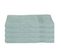 Lot De 4 Serviettes De Toilette En Coton Vert Givré Tissu Éponge 50 X 90 Cm