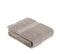 Lot De 4 Serviettes De Toilette Tissu Éponge 100% Coton Taupe 50 X 90 Cm