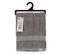 Lot De 4 Serviettes De Toilette Tissu Éponge 100% Coton Gris 50 X 90 Cm