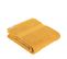 Lot De 4 Serviettes De Toilette Tissu Éponge 100% Coton Jaune Moutarde 50 X 90 Cm