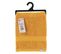 Lot De 4 Serviettes De Toilette Tissu Éponge 100% Coton Jaune Moutarde 50 X 90 Cm