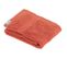 Lot De 6 Serviettes De Toilette Tissu Éponge 100% Coton Terracotta 30 X 50 Cm