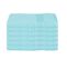 Lot De 6 Serviettes De Toilette En Coton Bleu Aqua Tissu Éponge 50 X 90 Cm