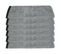 Lot De 6 Serviettes De Toilette En Coton Gris Foncé Tissu Éponge 50 X 90 Cm