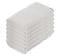 Lot De 6 Draps De Bain Tissu Éponge 100% Coton Blanc 90 X 150 Cm