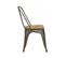 Chaise Industrielle En Métal Et Bois D'orme Huilé (lot De 4) Acier Brossé