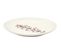 Assiette En Porcelaine Cottage 20 Cm (lot De 6) Blanc Et Bordeaux