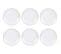 Assiette En Porcelaine Avec Liseré Doré (lot De 6) Assiettes Plates - 26 Cm