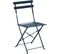 Chaises Pliantes En Acier Cuba (lot De 2) Bleu