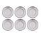 Assiettes En Grès Blanc Bonne Dégustation (lot De 6) Assiettes Creuses - 23 Cm