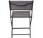 Chaise De Jardin Pliable En Acier Elba (lot De 2) Gris