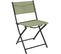 Chaise De Jardin Pliable En Acier Elba (lot De 2) Vert