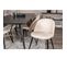 Chaise En Velours Avec Pieds En Acier Velvet (lot De 2) Beige