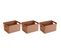 Boite De Rangement Sigma Home Box 32 L (lot De 3) Terracotta