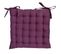 Galette De Chaise En Coton Uni 40 Cm 25 Points (lot De 6) Aubergine