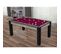 Billard Convertible Table 6 Personnes Texas + Pack Accessoires Confort Industriel Et Prune (tapis)