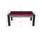 Billard Convertible Table 6 Personnes Texas + Pack Accessoires Confort Industriel Et Prune (tapis)