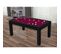 Billard Convertible Table 6 Personnes Texas + Pack Accessoires Confort Noir Grainé Et Prune (tapis)