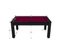 Billard Convertible Table 6 Personnes Texas + Pack Accessoires Confort Noir Grainé Et Prune (tapis)