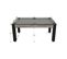 Billard Convertible Table 6 Personnes Texas + Plateau Dinatoire Industriel Et Gris (tapis)