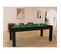 Billard Convertible Table 8 Personnes Arizona + Pack D'accessoires Noir Boisé Et Vert (tapis)