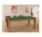 Billard Convertible Table 8 Personnes Arizona + Pack D'accessoires Hêtre Boisé Et Vert (tapis)