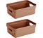 Boîte De Rangement Sigma Home Box 9l (lot De 2) Terracotta