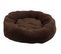 Panier Rond En Bouclette 50 Cm Marron Foncé