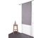 Vitrage Occultant 80 X 160 Cm Passe Tringle Uni Gris Galet