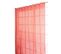 Rideau Grande Largeur Tamisant 200 X 270 Cm Galon Fronceur Chiné Rouge