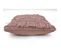Housse De Coussin 100% Coton 40 X 40 Cm Tissage Artisanal Franges Toile Epaisse Terracotta