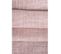 Vitrage 45 X 150 Cm Passe Tringle Effet Lin Uni Rose Clair