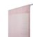 Vitrage 45 X 150 Cm Passe Tringle Effet Lin Uni Rose Clair