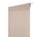 Vitrage 45 X 150 Cm Passe Tringle Effet Lin Uni Taupe