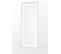 Vitrage 60 X 160 Cm Passe Tringle Effet Lin Grosse Trame Uni Blanc