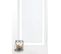 Vitrage 60 X 160 Cm Passe Tringle Effet Lin Grosse Trame Uni Blanc