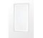 Vitrage 60 X 90 Cm Passe Tringle Effet Lin Grosse Trame Uni Blanc