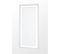 Vitrage 80 X 160 Cm Passe Tringle Effet Lin Grosse Trame Uni Blanc