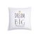 Housse De Coussin 100% Coton 40 X 40 Cm Imprimé Fantaisie Dream Big Multicolore