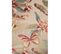 Rideau Tamisant 135 X 280 Cm Jacquard Editeur Motif Floral Papillons Rosés Satiné Naturel