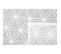 Panneau Japonais Transparent 60 X 300 Cm à Scratch Grande Hauteur Brodé Motif Rosaces Ton Sur Ton B