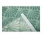 Panneau Japonais 60 X 300 Cm à Scratch Grande Hauteur Jacquard Motif Coquilles Vert