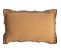 Housse De Coussin 100% Coton 40 X 60 Cm Volant Plat Bourdon Noir Camel