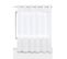 Voilage Grande Largeur 280 X 240 Cm à 14 Oeillets Trame Aérée Grande Transparence Uni Blanc