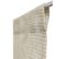 Paire De Vitrages 60 X 120 Cm Passe Tringle Effet Naturel Fines Rayures Horizontales Naturel Blanc