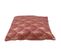 Housse De Coussin 40 X 40 Cm Motif Imprimé Métallisé Art Déco Coquilles Doré Matière Recyclée Rouge