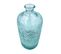 Vase 7l 42 X 18 Cm Motif Alvéolé En Relief Verre Recyclé Transparent