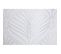 Paire De Vitrages 60 X 120 Cm Passe Tringle Imprimé Motif Argenté Blanc