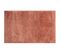 Tapis 60 X 90 Cm Tissage Jacquard à Poils Longs Moelleux Rouge Marsala